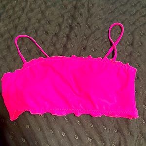 ❌SOLD Hot pink padded swim top